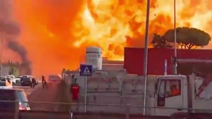 Potente explosión de una gasolinera es captada en videos en Roma, Italia; hay 25 heridos