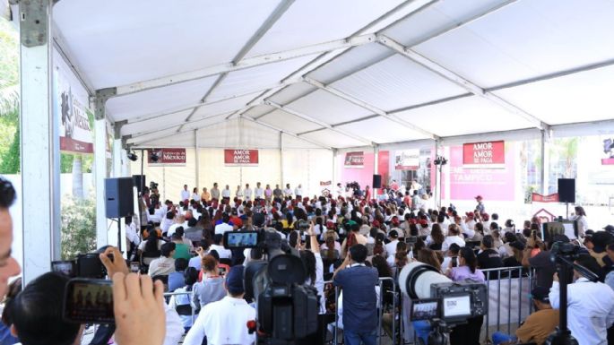 Claudia Sheinbaum pone en marcha en Tamaulipas programa Salud Casa por Casa y reconoce labor del gobernador Américo Villarreal