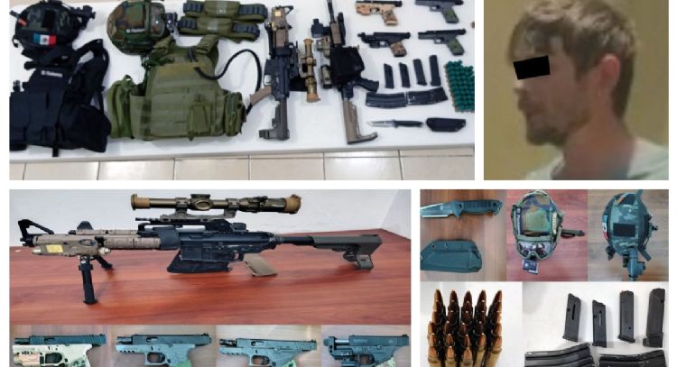 Detienen a estadunidense con armas largas y credencial de la CIA en Edomex