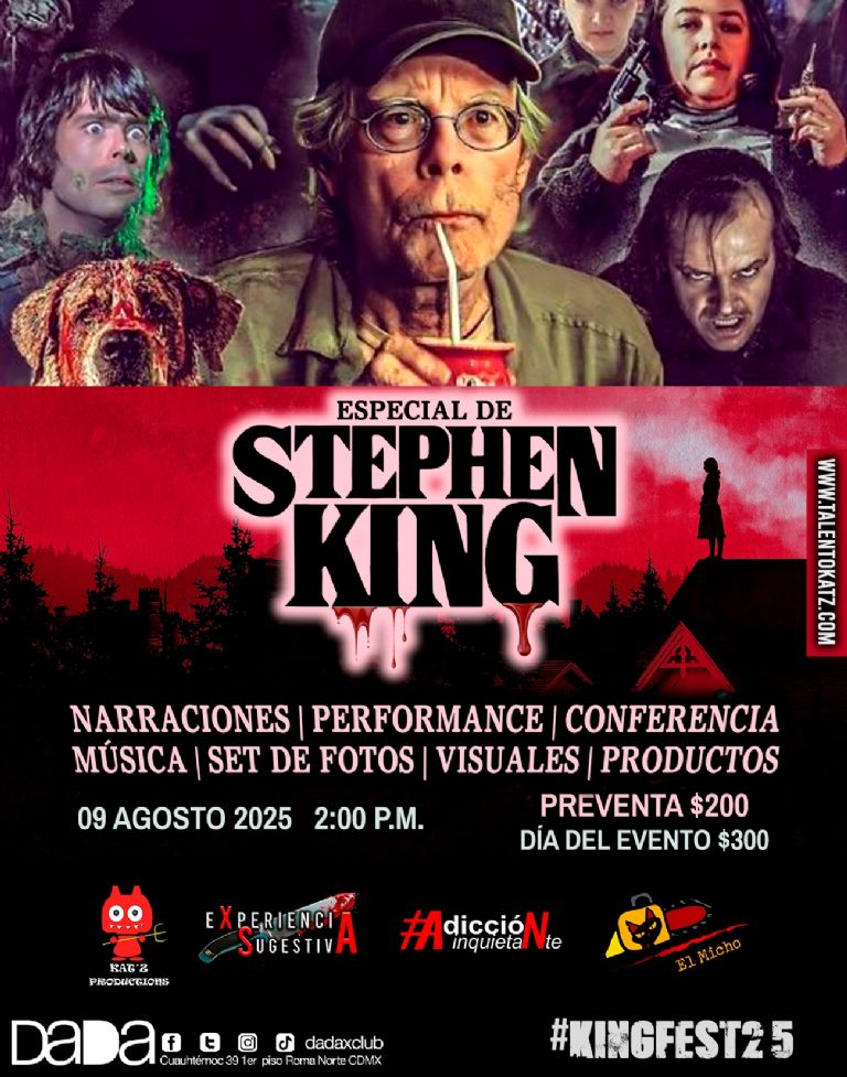 El terror de Stephen King llega a la CDMX con el evento temático “Kings Fest 25”