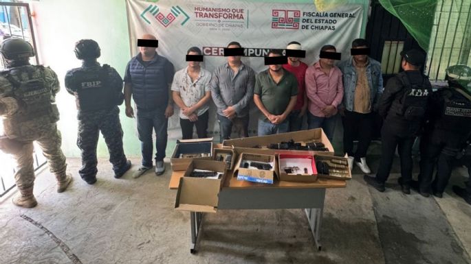 Detienen en Chiapas a 9 presuntos integrantes del Cartel de Sinaloa; hirieron a un policía municipal