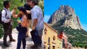 Foto ilustrativa de la nota titulada: Turistas estadounidenses rayan la Peña de Bernal: 'Todos lo hacen', se justifican (VIDEO)