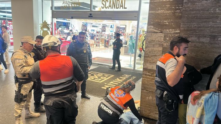 Se desploma elevador en la Plaza Mitikah de CDMX; dos lesionados