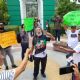 Reporteros protestan en Chilpancingo; denuncian intento de censura contra el medio “El Tlacolol”