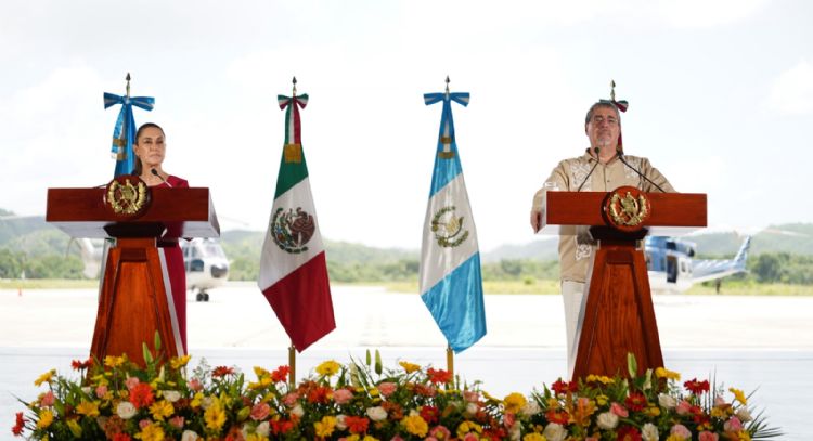Sheinbaum y Arévalo reforzarán seguridad en la frontera México-Guatemala