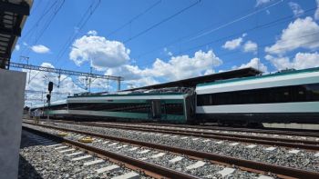 Descarrila un vagón del Tren Maya en la estación Izamal, en Yucatán (Videos)