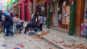 Elevan a 5.9 la magnitud del sismo con epicentro en Tlacolula, Oaxaca; hay un herido (Video)