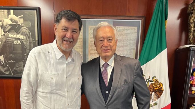 “Me visitó un patriota”, dice Fernández Noroña tras recibir a Manuel Bartlett