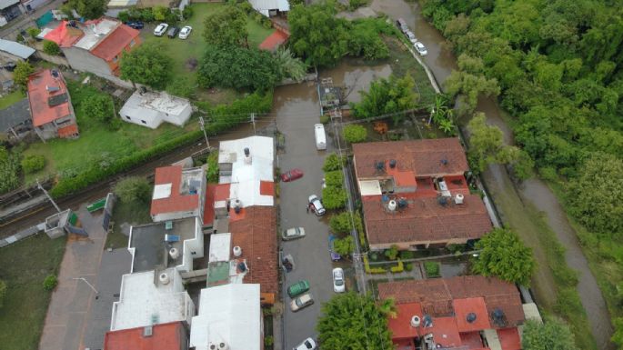Lluvias dejan 280 viviendas y varios automóviles afectados en siete municipios de Morelos