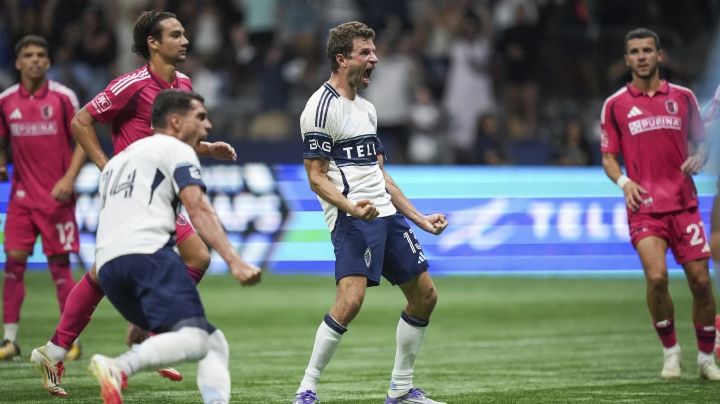 Thomas Müller anotó de penalti para que los Whitecaps vencieran 3-2 al St. Louis City