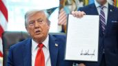 Foto ilustrativa de la nota titulada: Trump ordena castigar la quema de banderas de EU