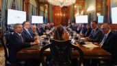 Foto ilustrativa de la nota titulada: Sheinbaum recibe a delegación brasileña en Palacio Nacional
