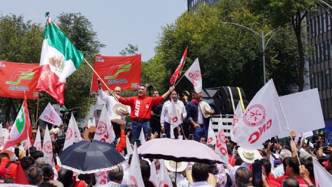Blindan antigua sede del Senado ante manifestación de priistas en apoyo a Alito Moreno