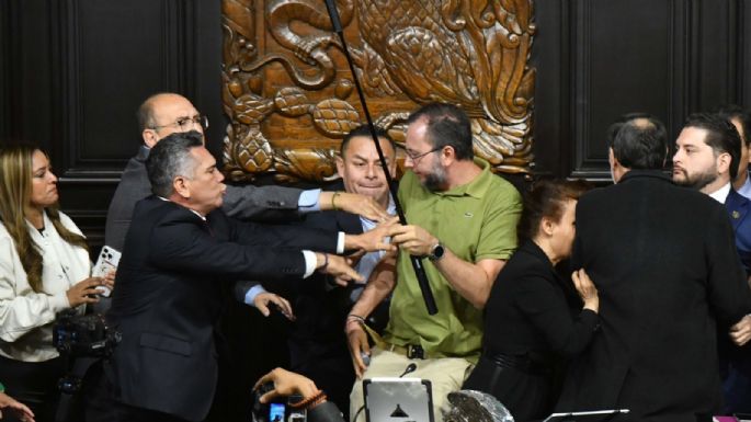 Quién es Emiliano, el hombre derribado durante el pleito entre Noroña y “Alito”