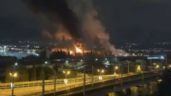 Foto ilustrativa de la nota titulada: Ataque ucraniano con drones incendia depósito de petróleo ruso (Videos)
