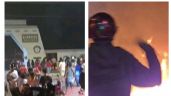 Foto ilustrativa de la nota titulada: Queman garita de Sedena en Cozumel; acusan a militar de violar a niña que vendía chicharrones (Video)