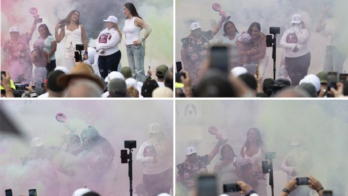Alessandra Rojo de la Vega encabeza marcha de “La Resistencia” y arremete contra Morena
