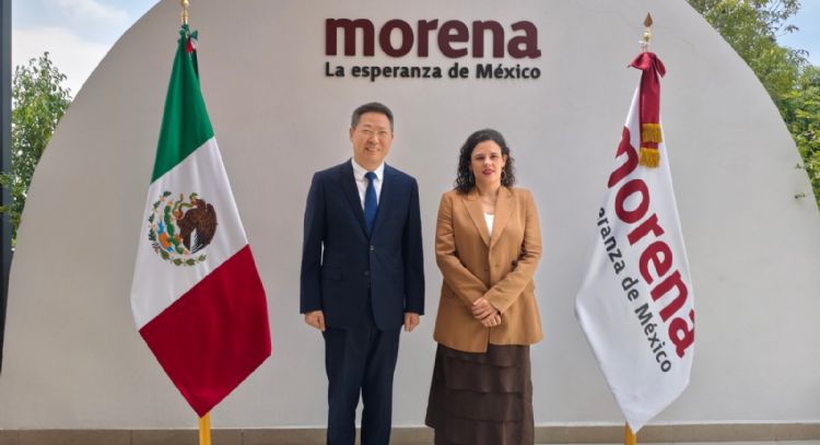 Pese a presiones de EU, Luisa Alcalde se reúne con embajador de China en México