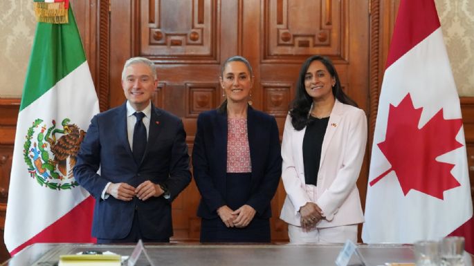Sheinbaum se reúne con ministros canadienses para reforzar relación bilateral