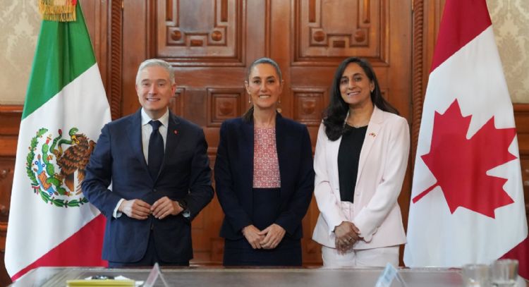 Sheinbaum se reúne con ministros canadienses para reforzar relación bilateral