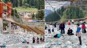 Foto ilustrativa de la nota titulada: Derrumbe de puente colgante en China deja cinco muertos (Video)