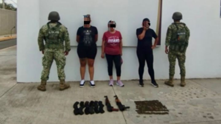 Mujeres detenidas con armamento en Culiacán son familiares de elementos de la Guardia Nacional