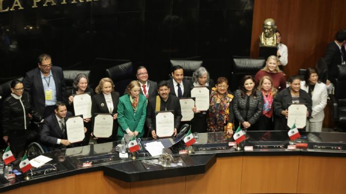 Ministros de la nueva Corte toman protesta en el Senado