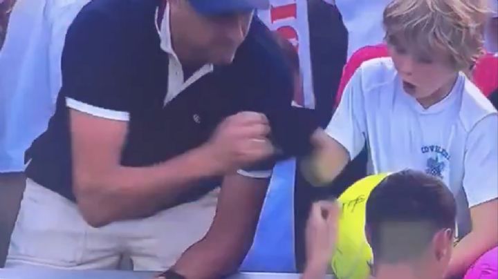 Empresario arrebata a un niño la gorra que le regaló el tenista Kamil Majchrzak en el US Open (Video)