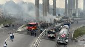 Foto ilustrativa de la nota titulada: Así fue el momento exacto de la explosión de una pipa de gas en Iztapalapa