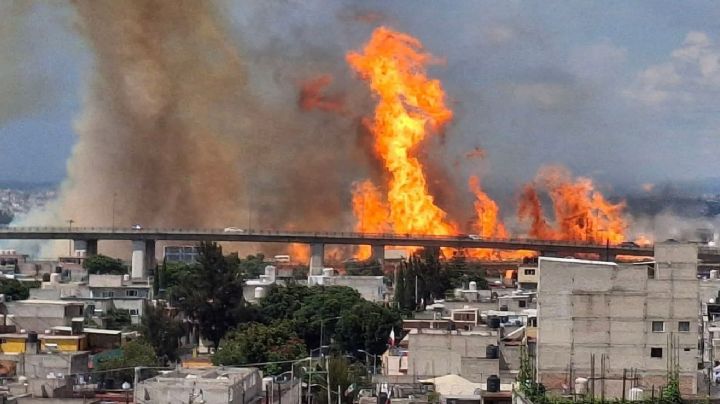 Explota pipa de gas en el puente La Concordia de Iztapalapa (Videos)