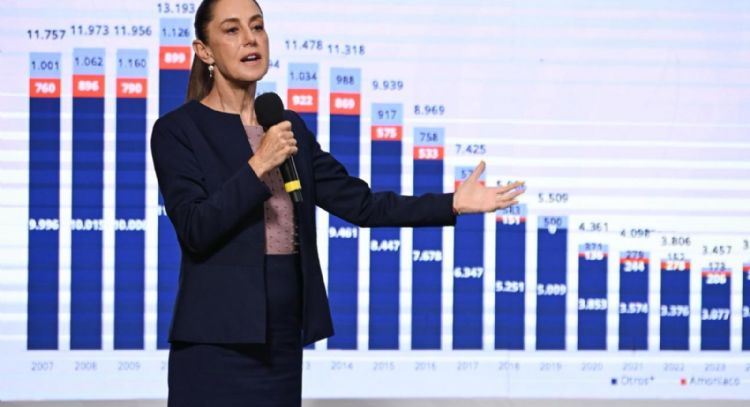 Sheinbaum se quejó de pagar “la maldita deuda corrupta” de Pemex generada por Calderón y Peña Nieto