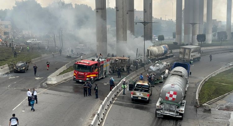 Así fue el momento exacto de la explosión de una pipa de gas en Iztapalapa