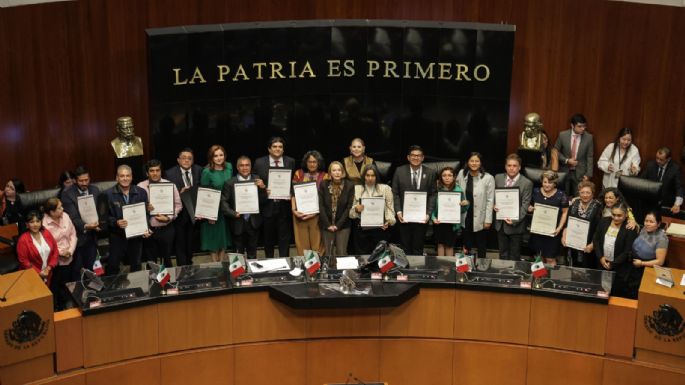 Rinden protesta integrantes del Consejo Nacional Ciudadano del Sistema Nacional de Búsqueda