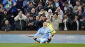 Foto ilustrativa de la nota titulada: Manchester City golea 3-0 al United en la Premier League; Haaland anotó doblete