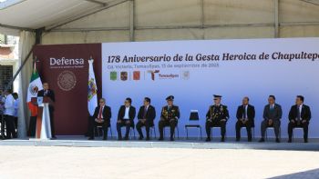 Preside Américo ceremonia del 178 aniversario de la Gesta Heroica de los Niños Héroes de Chapultepec