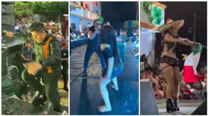 Alcalde de Reforma conmemora Independencia de México con bailarinas en poca ropa