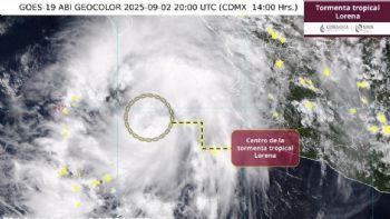 Llaman a extremar precaución por el ciclón Lorena; prevén que sea huracán y toque tierra el viernes