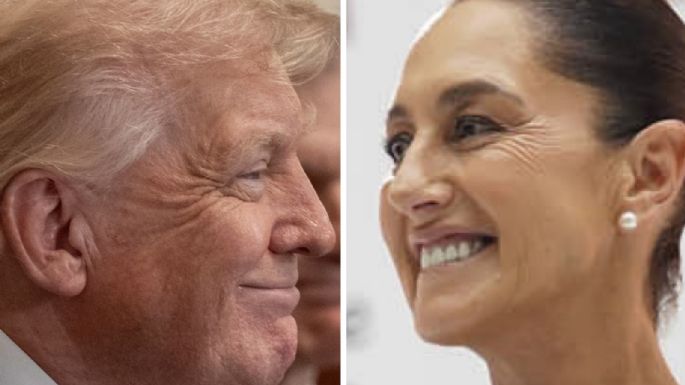 Sheinbaum me cae muy bien, es muy elegante, hermosa... pero México está dirigido por cárteles: Trump