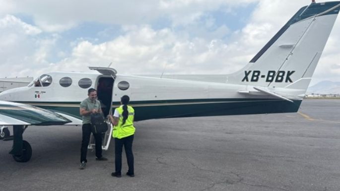 Delegado del Gobierno Federal continua con uso de aviones privados
