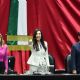 Kenia López rinde protesta como presidenta de San Lázaro: “Me comprometo a no quitar el micrófono”