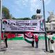 “La Puerta de la Resistencia y la Vida”: Instalan antimonumento por Palestina frente a SRE