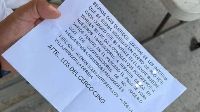 Detienen a banda que entregaba avisos de extorsión en mercado de Tijuana