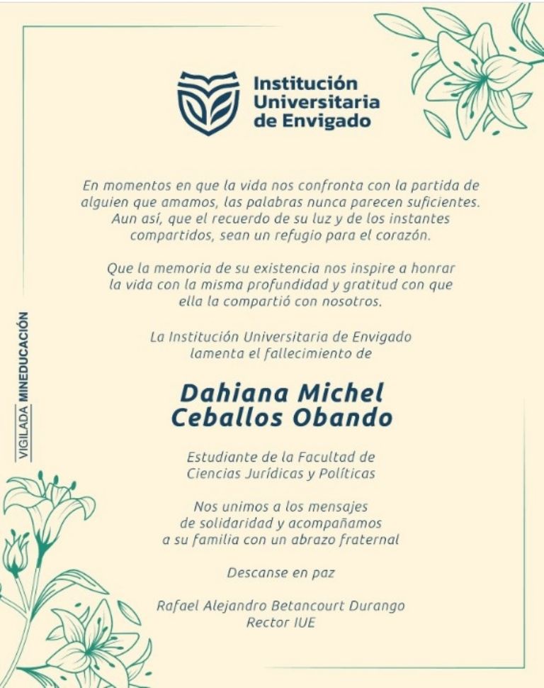 Muere Dahiana Michel estudiante colombiana de intercambio en la UNAM lo que se sabe