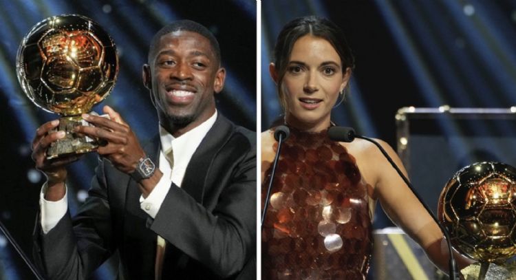 Ousmane Dembélé del PSG alza su primer Balón de Oro y Aitana Bonmatí encadena triplete de trofeos