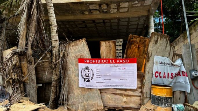 Fiscalía de Quintana Roo asegura edificio que pone en riesgo a la tortuga marina