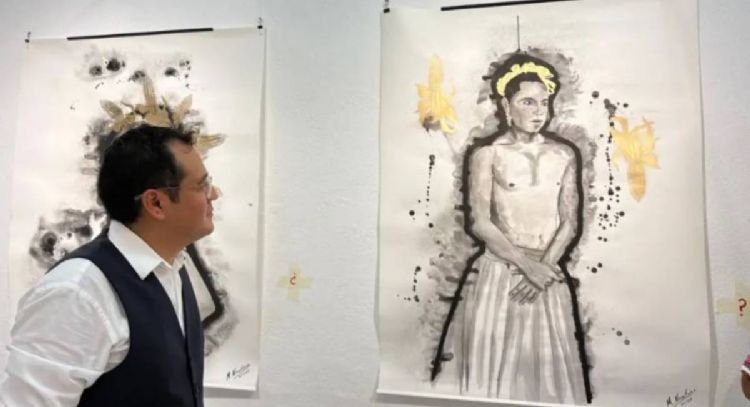 El pintor oaxaqueño José Manuel Montes presenta su exposición “Hombres y Patronos” en Barcelona