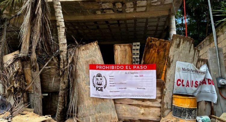 Fiscalía de Quintana Roo asegura edificio que pone en riesgo a la tortuga marina