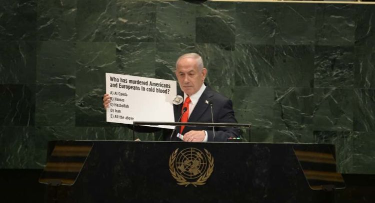 Netanyahu habla a los rehenes desde la Asamblea de la ONU: "Os traeremos de vuelta a casa"