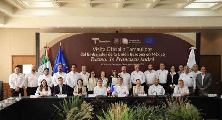 Embajador de la Unión Europea destaca condiciones de seguridad en Tamaulipas