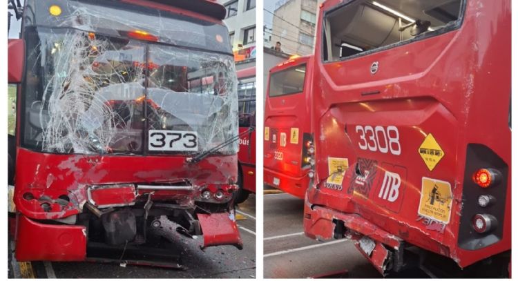 Chocan dos unidades de la Línea 2 del Metrobús; hay 12 heridos